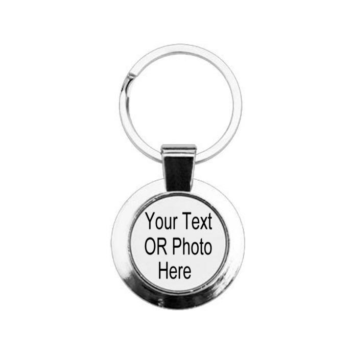 Personalise Your Own Round Keyring, Customised Gift